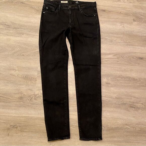 NEW AG PRIMA MID-RISE CIGARETTE JEANS MIDNIGHT BLACK 31R ADRIANO GOLDSCHMIED - Picture 12 of 16